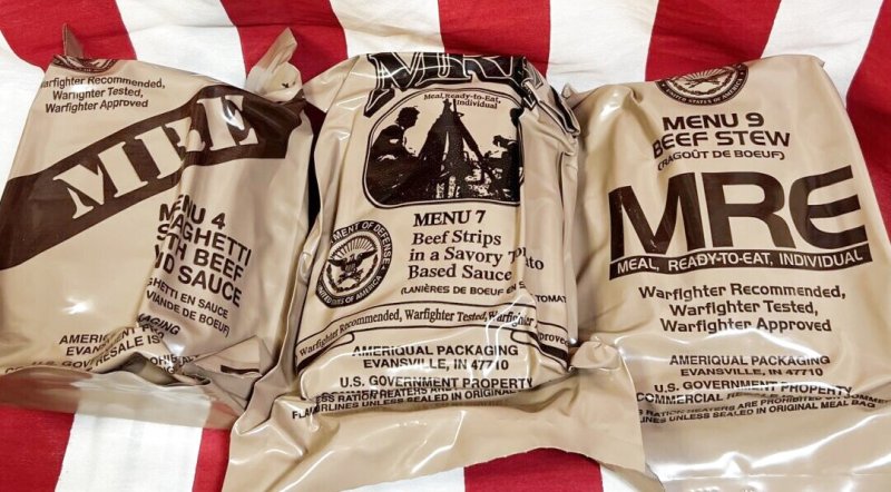 画像1: 米軍実物  2025年検 【アメリカル社】 MREレーション/戦闘食 3個セット (1)