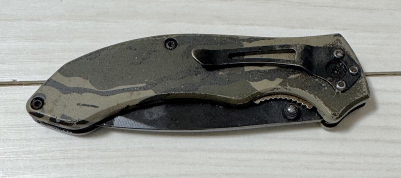 画像6: 海兵隊放出品 MOSSY OAK フォールディング アウトドア ナイフ (6)