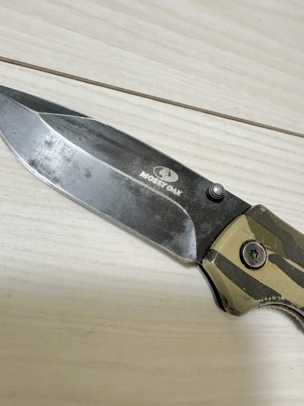 画像7: 海兵隊放出品 MOSSY OAK フォールディング アウトドア ナイフ (7)