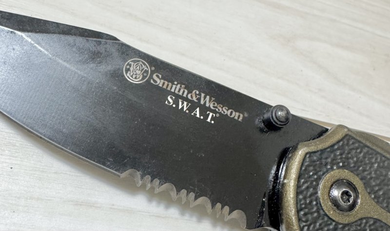 画像7: 海兵隊放出品 Smith＆Wesson   SWAT II Spring Assisted フォールディングナイフ (7)