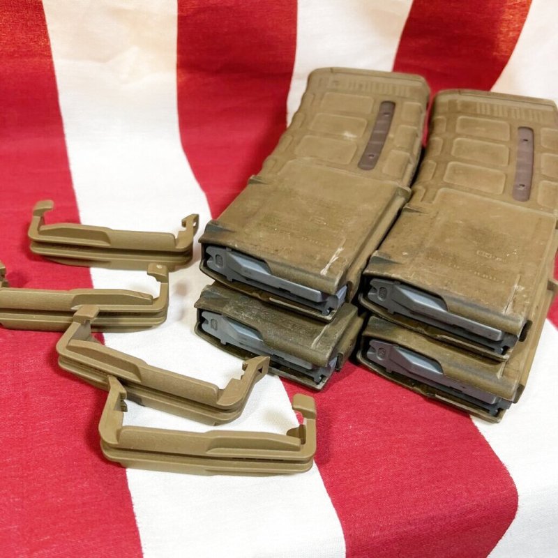 画像5: 米軍実物 MAGPUL PMAG 30 GEN M3 AR-15/M4/M16 30連マガジン   WINDOW 両窓 30rd マグ 5.56mm コヨーテタン　4個セット  (5)