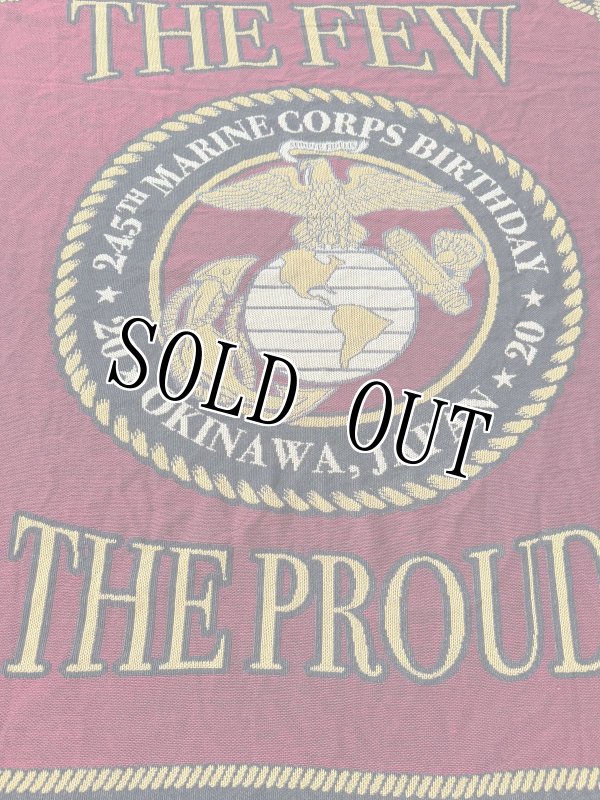 画像2: 米軍実物 USMC モニュメント ブランケット ラグ　タペストリー (2)