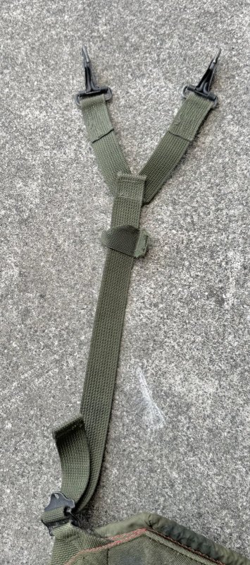 画像5: 米軍実物 LC-2 ナイロン Y型サスペンダー (5)