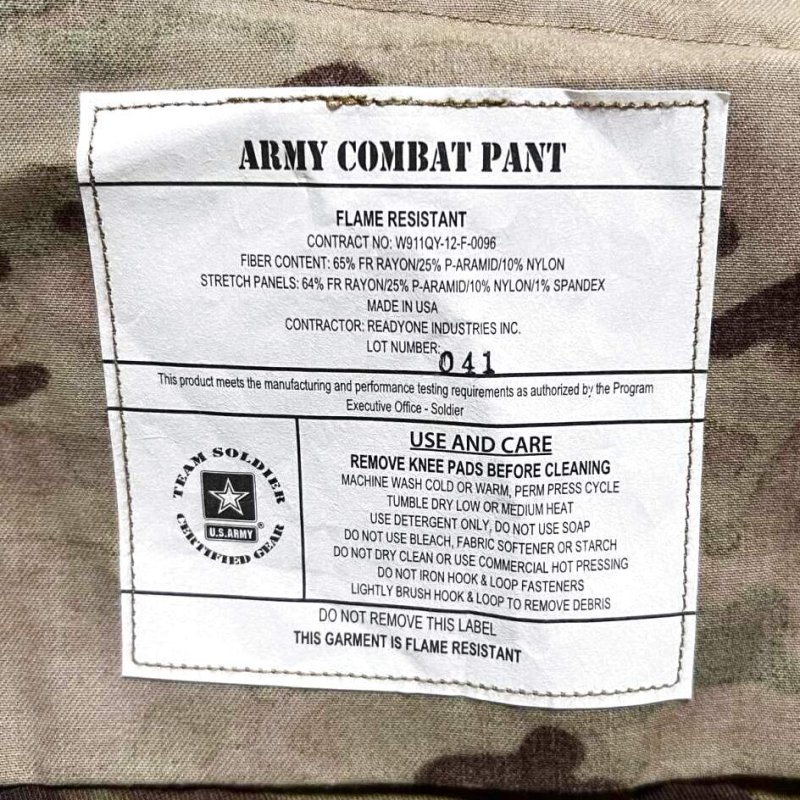 画像5: 米軍実物　ARMY COMBAT PANT　コンバットパンツ　 LARGE-LONG (5)
