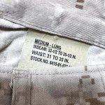画像3: 米軍実物 USMC デザートマーパットパンツ　MEDIUM-LONG (3)