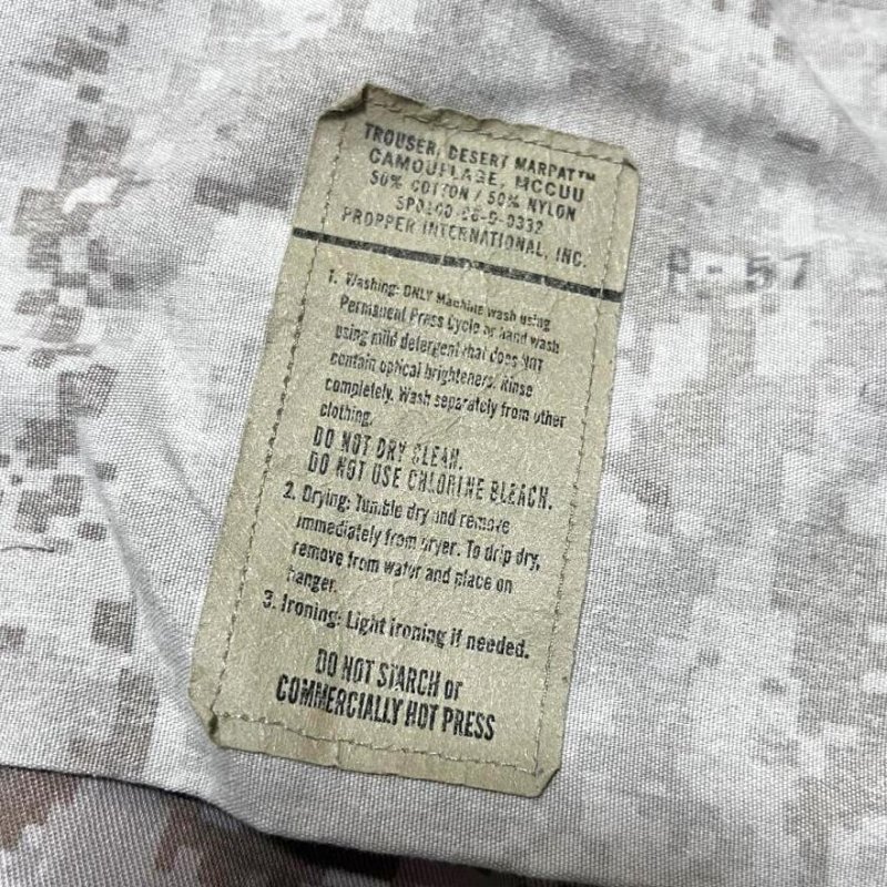 画像8: 米軍実物 USMC デザートマーパットパンツ　MEDIUM-REGULAR (8)