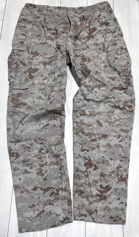 画像1: 米軍実物 USMC デザートマーパットパンツ　LARGE-LONG (1)