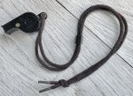 画像1: 米軍放出品 ホイッスル ブラック (1)