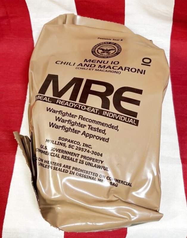 画像1: 米軍実物 2024年検【SOPAKCO】MREレーション/戦闘食 MENU-10 (1)
