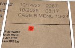 画像2: 米軍実物 2025年10月検【アメリカル】MREレーション非常食/戦闘食 MENU-B (2)