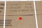 画像2: 米軍実物 2026年5月検【アメリカル】MREレーション 非常食/戦闘食　MENU-B (2)