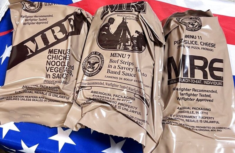 画像1: 米軍実物  2025年検 【アメリカル社】 MREレーション/戦闘食 3個セット (1)