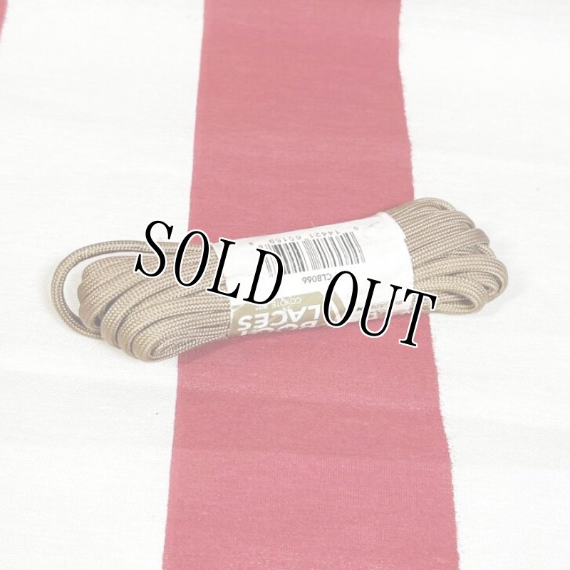 画像2: 米軍放出品  PARA CORD BOOT LACES COYOTE 80 (2)