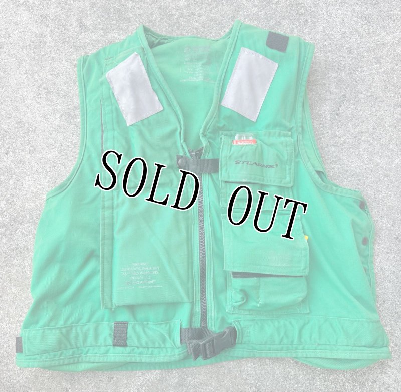 画像3: 米軍放出品,LIFE RESERVER VEST  グリーン　L (3)