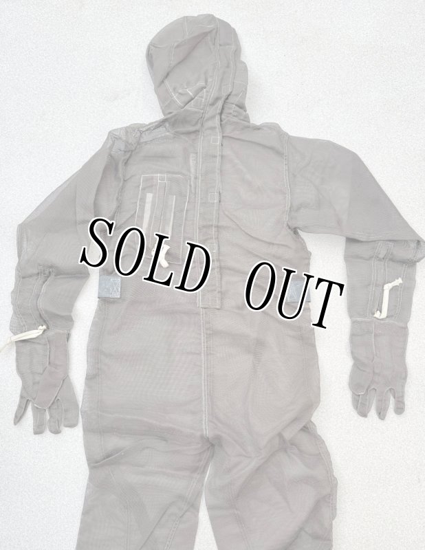 画像2: 米軍実物 ヴィンテージ  マイクロ波放射防護カバーオール  メッシュ SCOVILL GRIPPER ジップ (2)