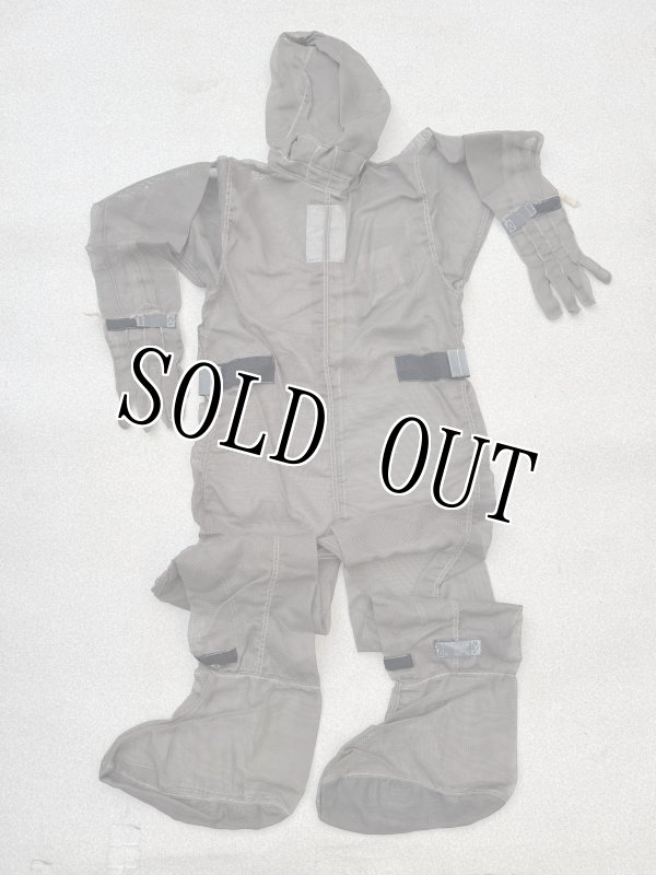 画像4: 米軍実物 ヴィンテージ  マイクロ波放射防護カバーオール  メッシュ SCOVILL GRIPPER ジップ (4)