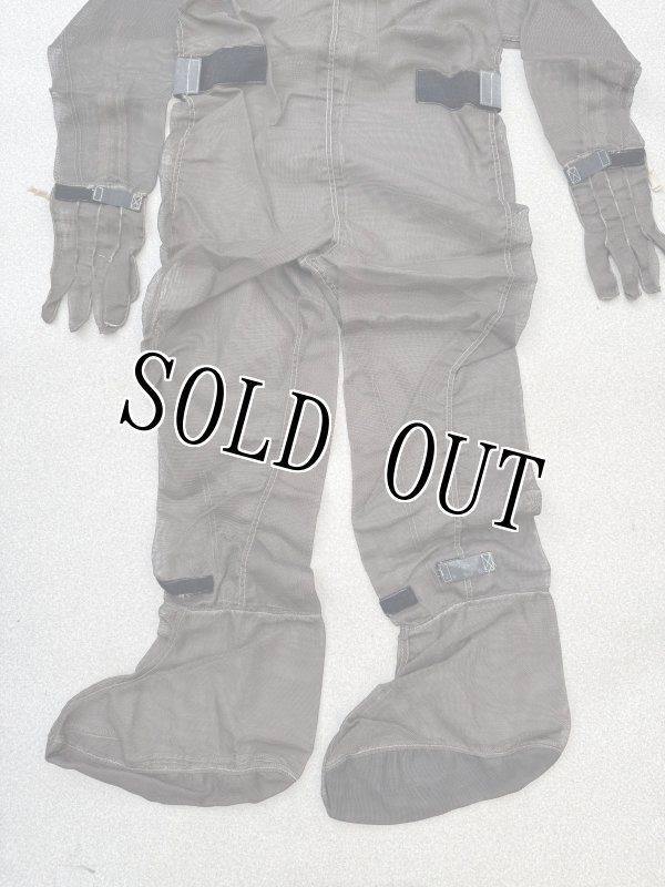 画像6: 米軍実物 ヴィンテージ  マイクロ波放射防護カバーオール  メッシュ SCOVILL GRIPPER ジップ (6)