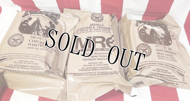 画像1: 米軍実物 2024年検【SOPAKCO】MREレーション/戦闘食 3個セット キャンプ 車中泊 (1)