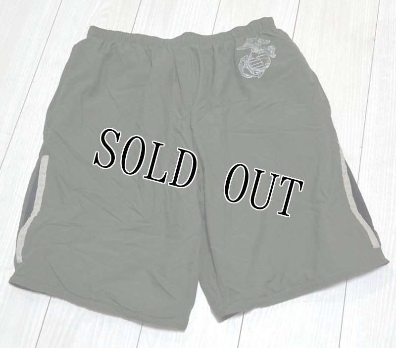 画像1: 米軍実物 USMC トレーニングウェアー ハーフパンツ 　MEDIUM (1)