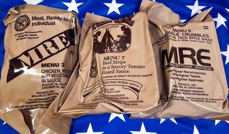 画像1: 米軍実物 2023年検【SOPAKCO】MREレーション / 戦闘食 MENU-A　3個セット (1)