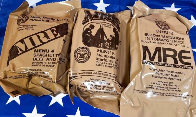 画像1: 米軍実物 2023年検【SOPAKCO】MREレーション / 戦闘食 MENU-A　3個セット (1)