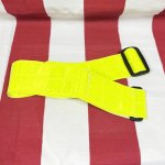 画像1: 米軍実物 反射 リフレクション べルト イエロー (1)