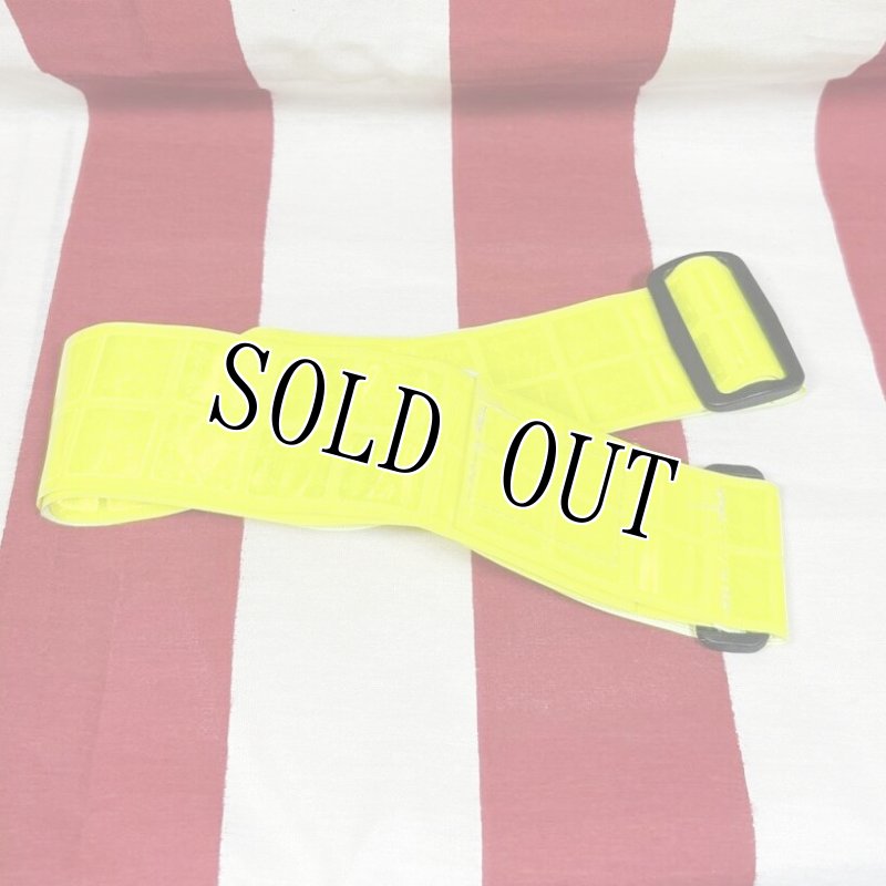 画像1: 米軍実物 反射 リフレクション べルト イエロー (1)