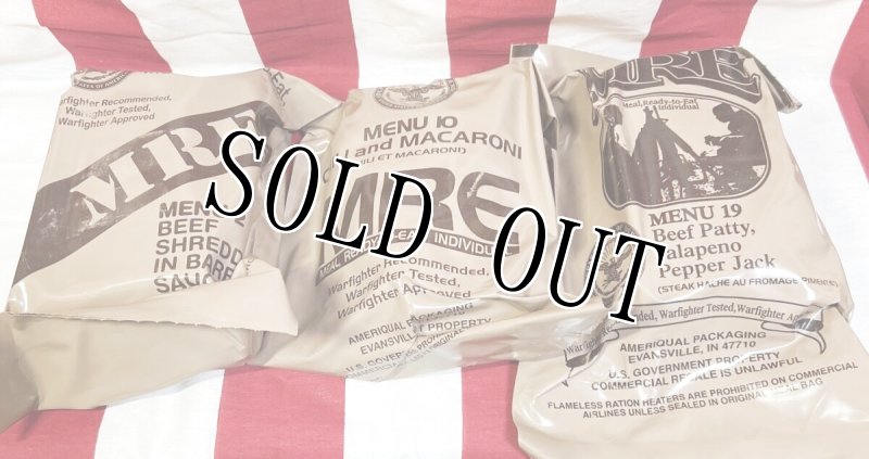 画像1: 米軍実物  2025年検 【アメリカル社】 MREレーション/戦闘食 3個セット (1)