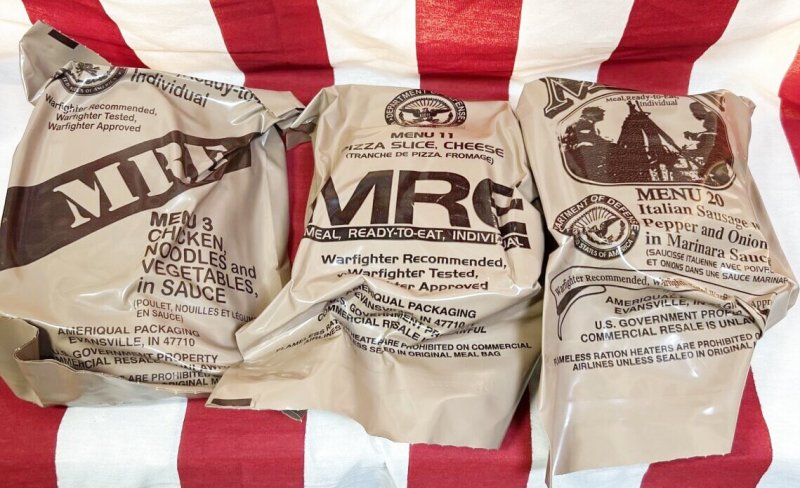 画像1: 米軍実物  2025年検 【アメリカル社】 MREレーション/戦闘食 3個セット (1)
