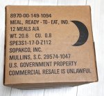 画像3: 米軍実物 2023年検【SOPAKCO】MREレーション/ 戦 闘食 MENU-B (3)