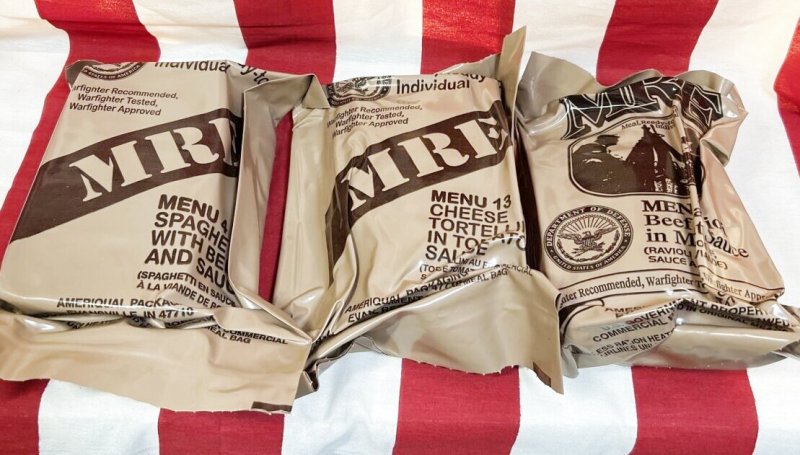 画像1: 米軍実物  2025年検 【アメリカル社】 MREレーション/戦闘食 3個セット (1)