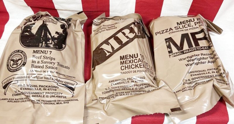 画像1: 米軍実物  2025年検 【アメリカル社】 MREレーション/戦闘食 3個セット (1)
