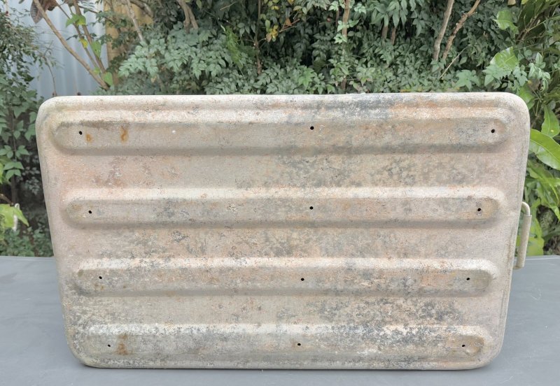 画像9: 米軍実物 ミリタリー OD アルミ BOX (9)