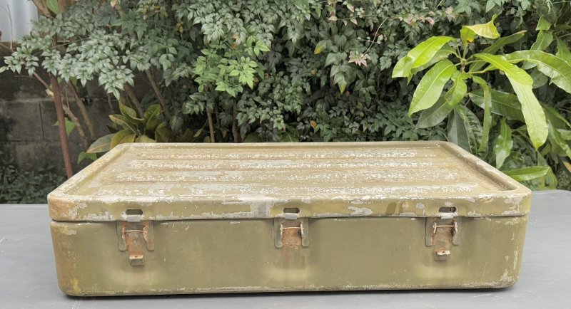 画像3: 米軍実物 ミリタリー OD アルミ BOX (3)