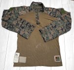 画像1: 米軍実物　FROG　ウッドランドマーパットコンバットシャツ　M-R (1)