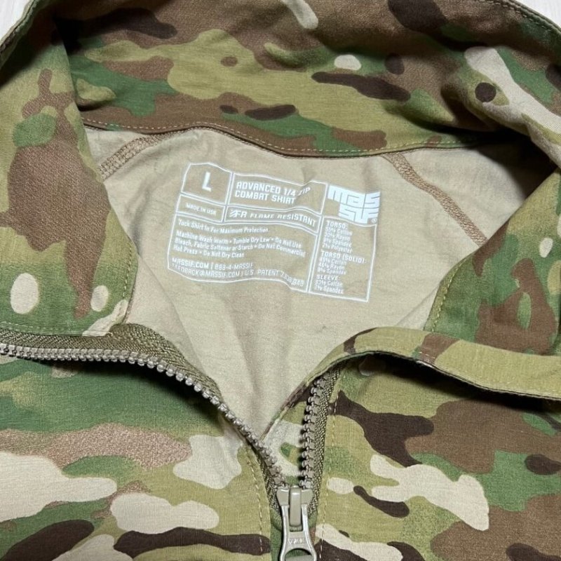 画像3: 米軍実物 MASSIF ADVANCED　1/4　ZIP　コンバットシャツ　 LARGE (3)