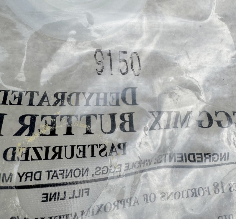 画像5: 米軍実物  egg mix butter flavored MREレーション  (5)