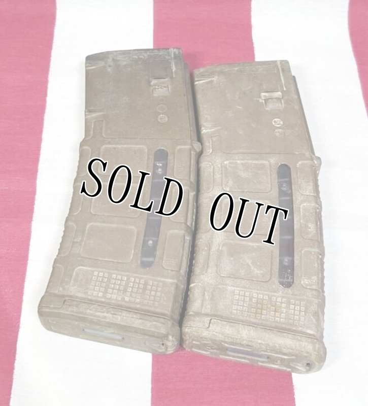 画像1: 米軍実物 MAGPUL PMAG 30 GEN M3 AR-15/M4/M16 30連マガジン   WINDOW 両窓 30rd マグ 5.56mm コヨーテタン　2個セット  (1)