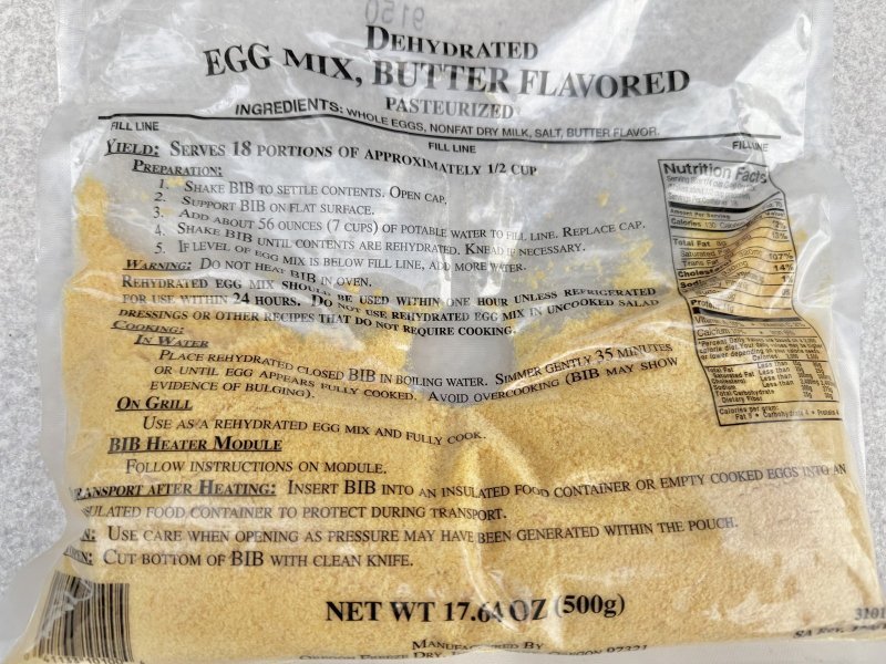 画像4: 米軍実物  egg mix butter flavored MREレーション  (4)