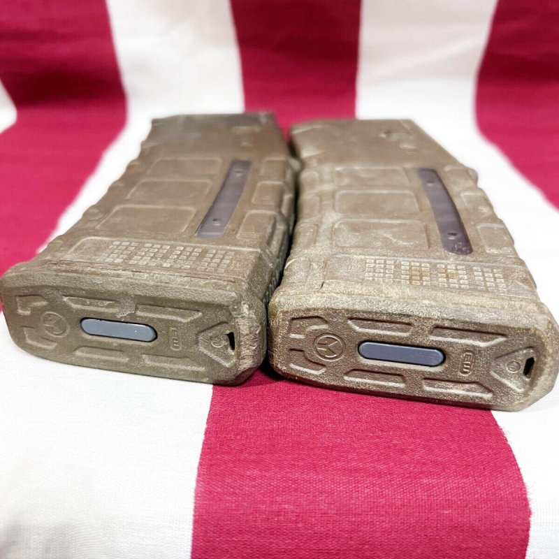 画像2: 米軍実物 MAGPUL PMAG 30 GEN M3 AR-15/M4/M16 30連マガジン   WINDOW 両窓 30rd マグ 5.56mm コヨーテタン　2個セット  (2)