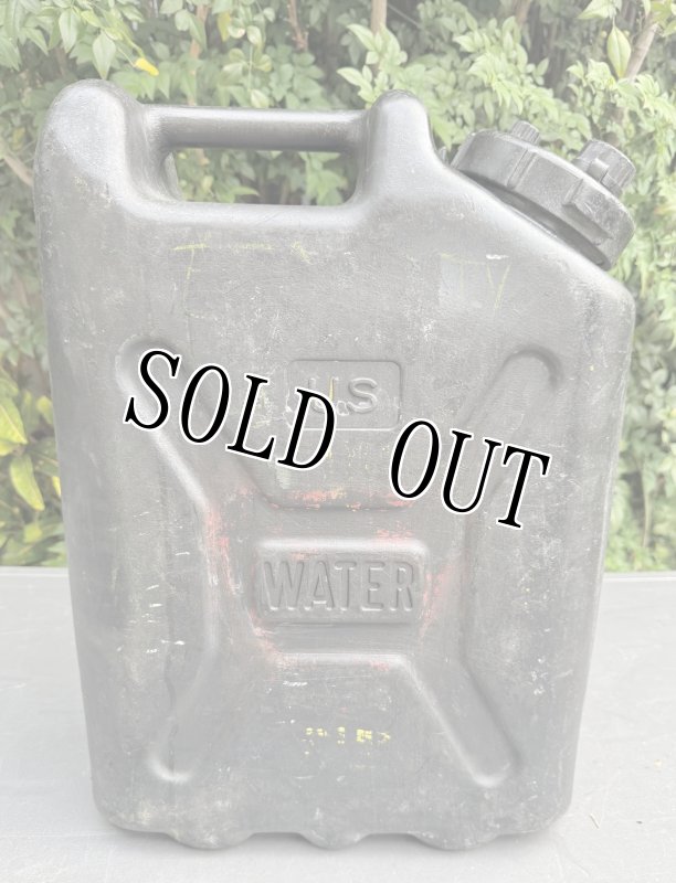 画像1: 米軍実物 WATER タンク　(プラスチック) ブラック (1)