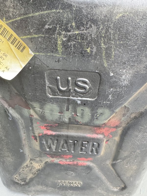 画像3: 米軍実物 WATER タンク (プラスチック) ブラック (3)