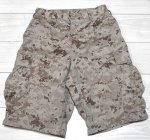 画像1: 米軍実物 USMC デザートマーパットハーフパンツ　SMALL (1)