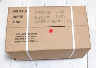 米軍実物 2025年10月検【アメリカル】MREレーション非常食/戦闘食 MENU