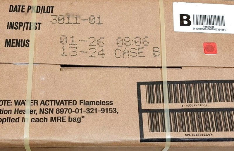 画像2: 米軍実物 ワーニック社 MREレーション/戦闘食 MENU-B 12個セット 2026年1月検品 (2)