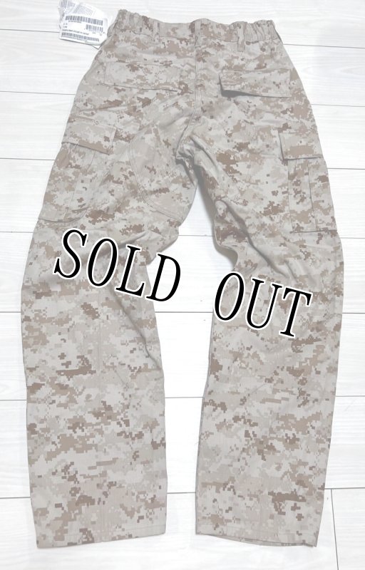 画像2: 米軍実物 USMC デザートマーパットパンツ　SMALL-SHORT (2)