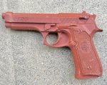 画像1: 米軍実物 ASP 7301　Red Training Gun BER　92/ (1)