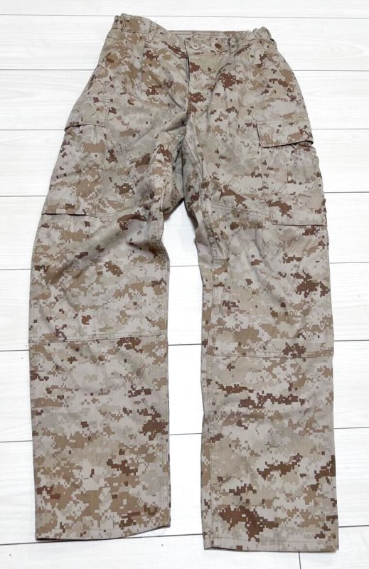 画像1: 米軍実物 USMC デザートマーパットパンツ　SMALL-SHORT (1)