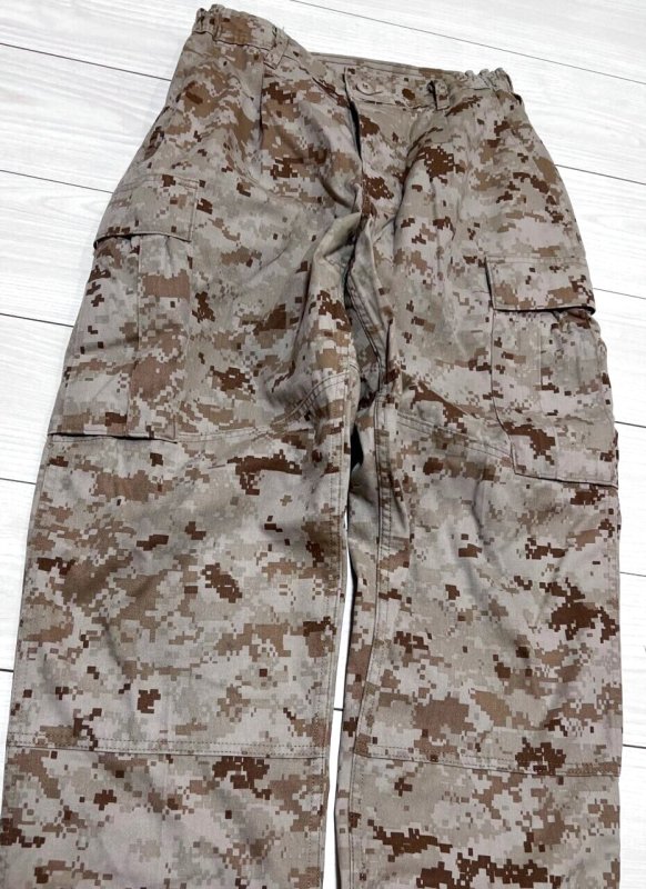 画像2: 米軍実物 USMC デザートマーパットパンツ　SMALL-SHORT (2)