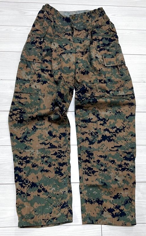 画像1: 海兵隊実物 USMC　ウッドマーパットパンツ　SMALL-SHORT (1)